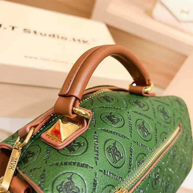Designer Brand Real Leather Boston Pillow Crossbody Bag New Shoulder Tote Bags for Women Sac À Main Femme