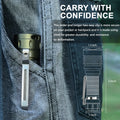 Wurkkos TS23 21700 Rechargeable Tactical Flashlight EDC 5000LM XHP70.3 HI LED Torch IPX-8 Waterproof Two Group Modes Tail Switch