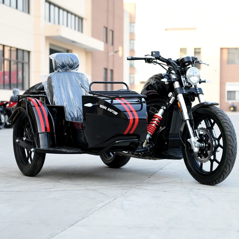 Sidecar Motorcycle 400cc Double Cylinder Water-Cooled Vehicle with Three Wheels