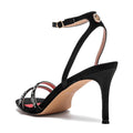 CHCH Women's Strap High Heels Summer Satin Open Toe Ankle Strap Sandals 8cm