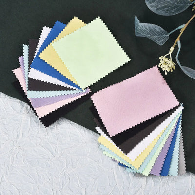 10x6.3cm/8x8cm/8x6cm 50pcs Silver Clean Polishing Cloth Soft Wipe Wiping For Necklaces Rings Jewelry Tool | SAMAG