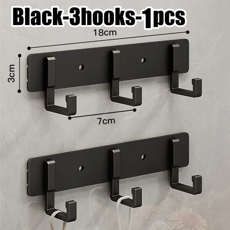 Kitchen Space Aluminum Punch - Free Hooks Are Easy to Install Utensils Storage Bathroom Bathrobe Towel - View 15 | SAMAG