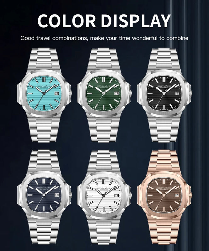 Specht & Söhne New Arrivals Fashion Automatic Mechanical Watches For Men Luminous Dial 42MM Steel Waterproof Classic 5711 Watch