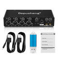 MQ22/44 ASIO Audio Professional Sound Card 2/4 Channel USB Audio Interface for Live Recording