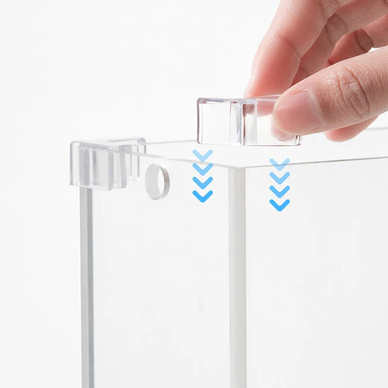 4X Silicone Transparent Anti-collision Fish Tank Corner Protector Adhesive Free Protective Cover Aquarium Accessories