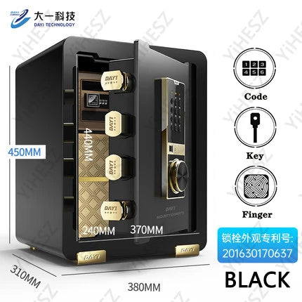 Electronic Safe Deposit Box Digital Password & Fingerprint Unlock For Store Money Jewelry Documents - View 9 | SAMAG