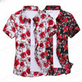 Summer Floral Hawaiian Shirts Men Fashion Short Sleeve | SAMAG