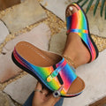 Women Summer Platform Wedge Sandals Open Toe Casual Chic Dressy Slippers Comfortable Clogs Elegant Mules Shoes