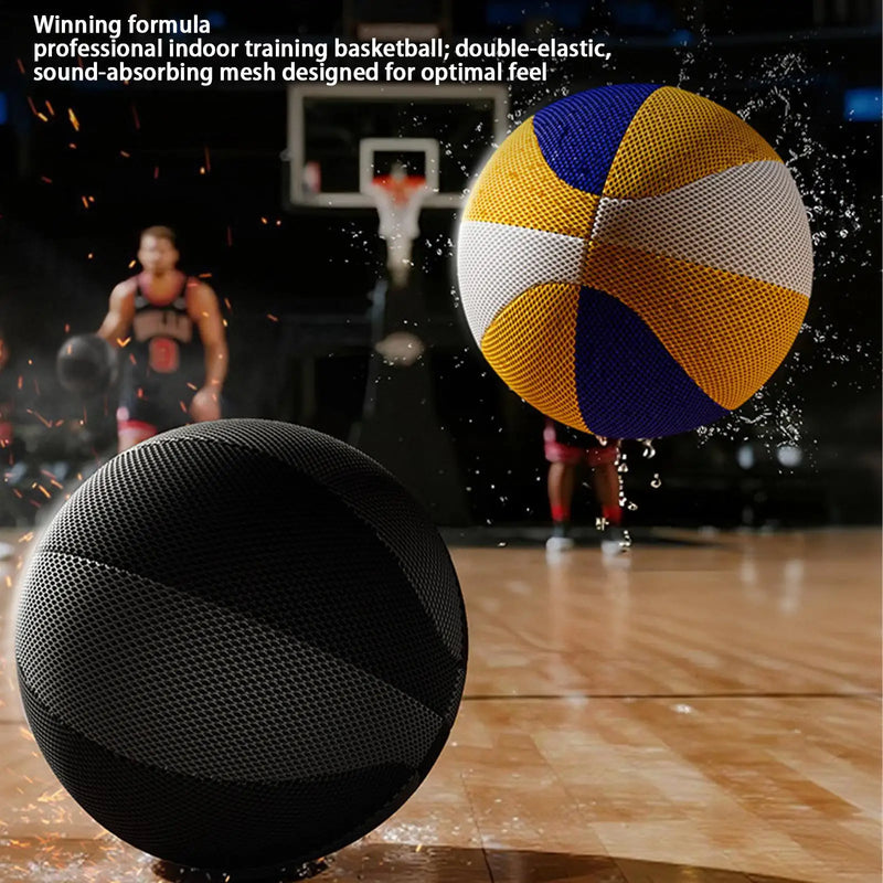 No Noise Basketball 24cm Elastic Sports Ball With Hoop | SAMAG