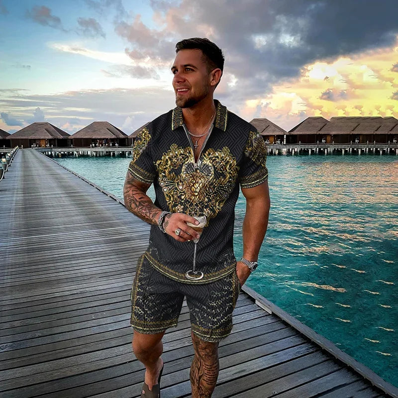 Men's Clothing Tracksuit Sets 3D Print Color Squares | SAMAG
