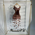 Amanda Fashionable 3D Flowers Cocktail Homecoming Dress Scoop Neck Velvet Special Occasion Gown Robes De Soiree Customized