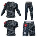 Cody Lundin Durability MMA BJJ Rash Guard Tight Exercise Jogging T - Shirts+Pants 3D Print Compression - View 17 | SAMAG