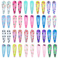 20/40Pcs Alloy Hair Accessories Children Hairpin Cartoon Animal Flower Print Dripping Hair Clips Girls Headdress Head Decoration