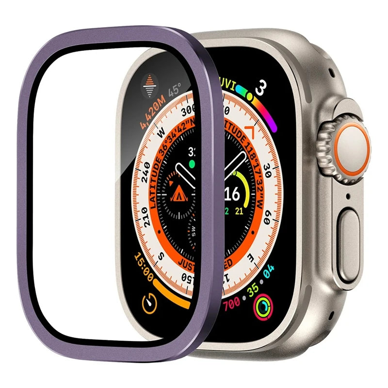 HD/privacy Anti-Scratch Screen Protectorfor Apple Watch Ultra 2 49mm Aluminium Alloy Case+Tempered Glass iWatch Ultra 49mm Film