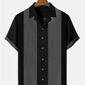 Stripes Simple Casual Dress Shirts European Size Men's | SAMAG