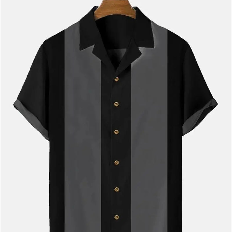 Stripes Simple Casual Dress Shirts European Size Men's | SAMAG