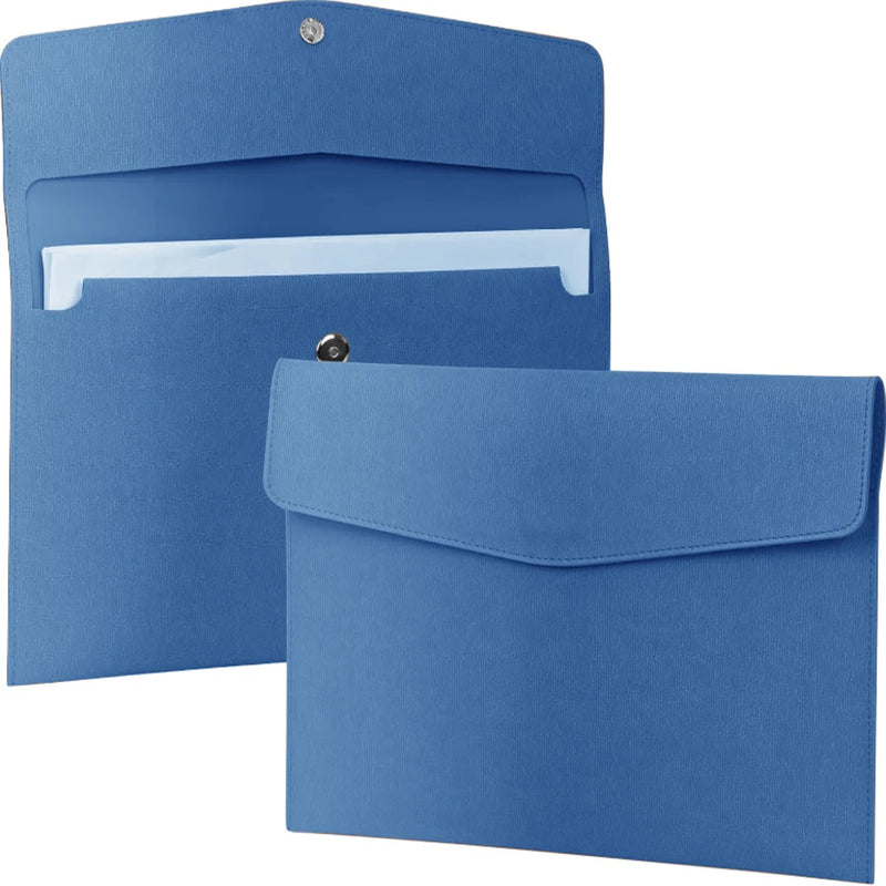 A4 Portable File Storage Bag Durable PU Material Expandable Folder - Popular File Storage Manager