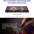 HUION Kamvas 22 Plus QLED Graphics Tablet Monitor Drawing Screen 21.5 inch Art Pen Display 140%sRGB