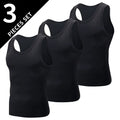 1/3/5 Pcs Men's Solid Color Simple Fashion Fitness Vest Plus Size Youth Sports Physical Education Class Sleeveless T-shirt Tight