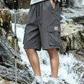 Men's Side Pocket Label Cargo Casual Shorts Outdoor | SAMAG