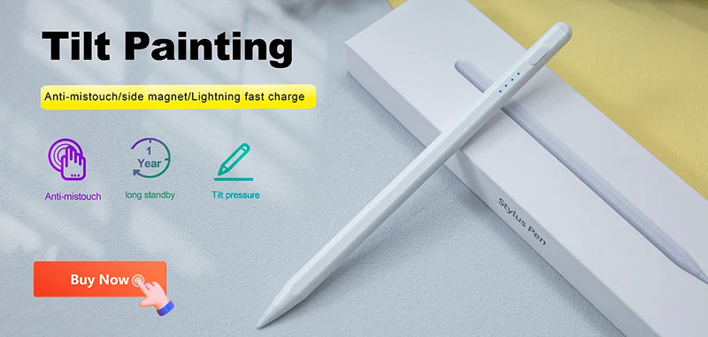 For iPad Pencil 2 1 Palm Rejection Power Display iPad Accessories iPad 2022 2021 2020 2019 2018 Pro 11 12.9 Air Mini Stylus Pen