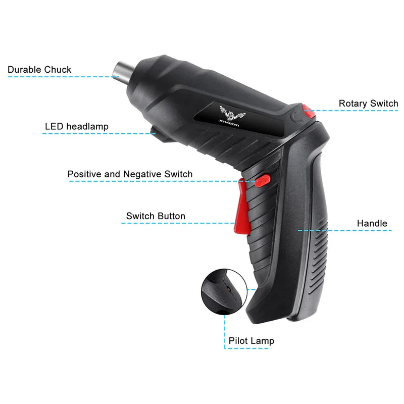 3.6v Power Tools Set Household Maintenance Repair 1800mAh Lithium Battery Mini Electric Drill Cordless - View 2 | SAMAG