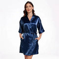 Women's Pure Short Silky Robes Bridesmaid Bride Party | SAMAG