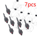 2 PCS Adjustable Hanging Cat Toy Interactive Mouse Toys Hanging Door Retractable Plaything Funny Kitten Scratch Rope Mouse Toy