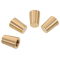 4 pc Wooden Base Brass Feet Crafts Anti Skid Tray Legs Pad Cutting Board Decorative Box Feet Jewelry Case Hardware Furniture