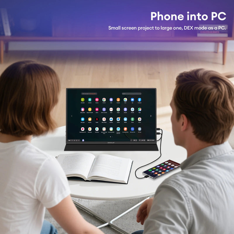 ZEUSLAP 16" 2.5K 144hz Portable Monitor 2560*1600 16:10 - Visuel 4 | SAMAG