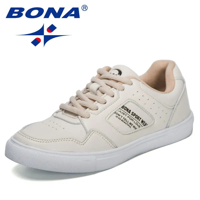 BONA Designers Ladies Flat Skateboarding Sneakers Soft | SAMAG