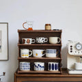Mug Storage Shelf Elegant Cup Rack Desktop Space - Saving Coffee Display Modern for Collectors | SAMAG