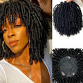 Synthetic Dreadlock Braided Half Wig Black Brown Blonde Grey Soft Faux Locs Natural Style Cosplay Costume Party Daily Anime Wigs