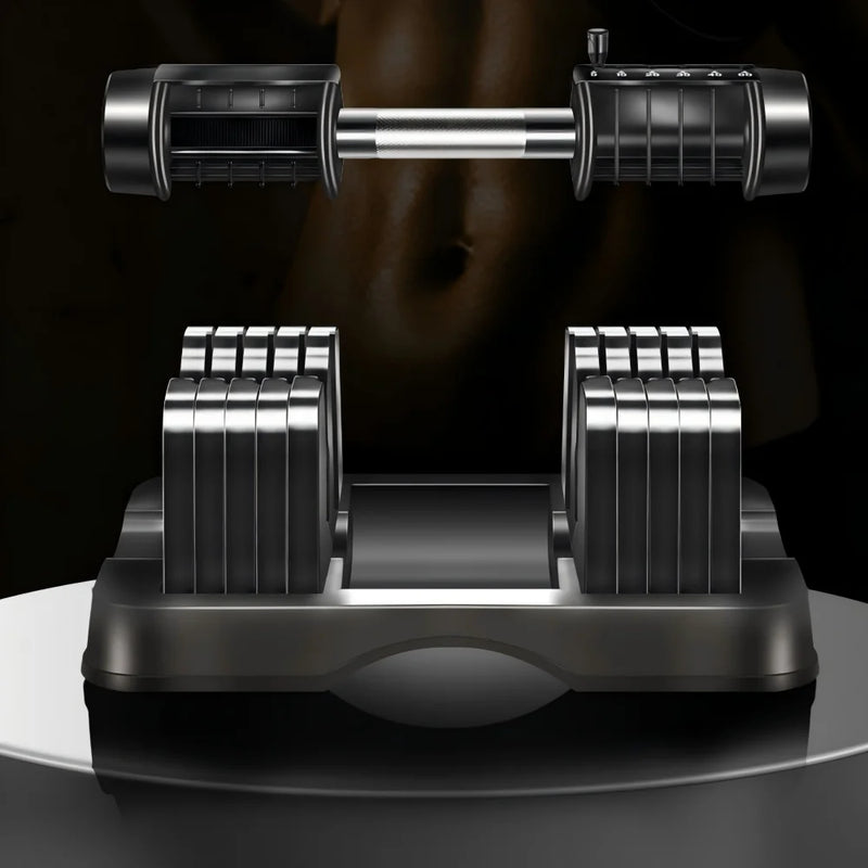Adjustable Dumbbells 55lb Smart Adjustment 25kg Fitness | SAMAG