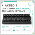 AJAZZ AK820 Wired With Rotary Volume Buttons Hot-Swappable Keys For Office AndHome Mechanical Keyboards DIY
