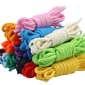 Unisex Round Shoelaces Colorful Hiking Sneakers Shoelace Black Shoe Laces Fits All Shoes Fashion Sport Boots Lacets Shoestrings