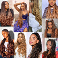 Loose Wave Braiding Hair Extensions 24" Synthetic Spiral Curls Braids Hair Pre Stretched Bouncy Braid French Curls Braiding Hair