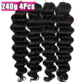 Ocean Wave Crochet Braids Miracle Knots Crochet Human Hair Pre-Separated Invisible Knotless Loose Deep Wave Feather Crochet Human Hair Bundles For Black Women Ocean Wave Humain Crochet Hair 16 To 26 Inch 60g/pcs 240g For A He