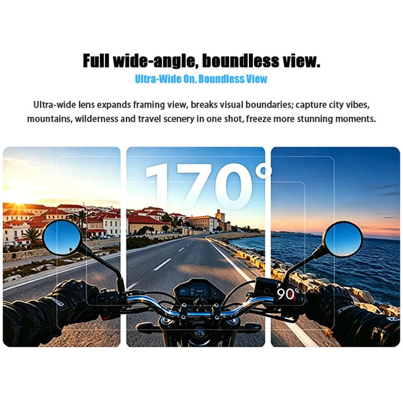 5K UHD Mini Action Camera 30fps Outdoor Sports Buit-in 1050mAh Battery IP68 Waterproof Wifi Camcorder  Bike Helmet Body Camera