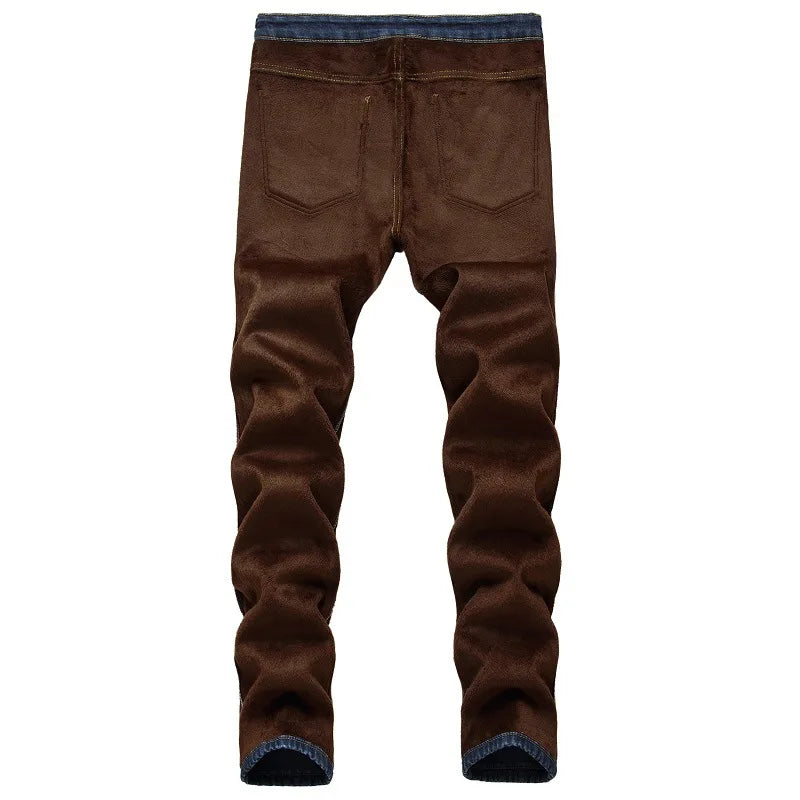 Autumn/Winter Thick-Peeked Stretch Denim Youth Casual | SAMAG