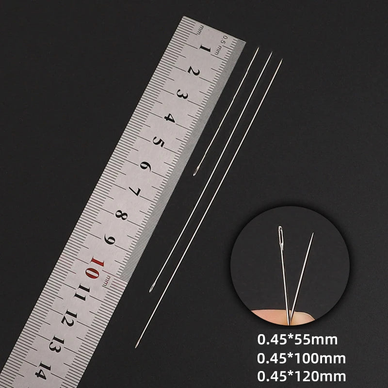 30pcs Metal Beading Needles For Beads Threading String Tambour/Jewelry Bracelet Necklace Making Pins Cord Tools Pins DIY Tool