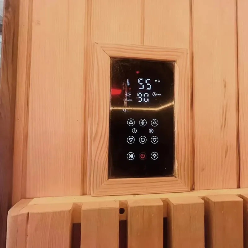 Wholesale Canadian Hemlock Red Cedar Traditional Solid Wood Eco Friendly Steam Sauna Tub for Villa Outdoor Custom