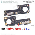 Bottom USB Charger Board Dock Connector Charging Port Flex Cable For Xiaomi Redmi Note 13 14 13C 14C 14R 13R Pro Plus 4G 5G Part