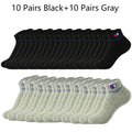 10/20/30 Pairs Ankle Socks Men Women Cotton Brand | SAMAG