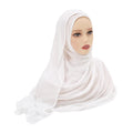 2024 Muslim Modal Rayon Cotton Hijab Shawls For Women Plain Scarf Big Size Headscarf Islamic Turban Headband 190*85cm