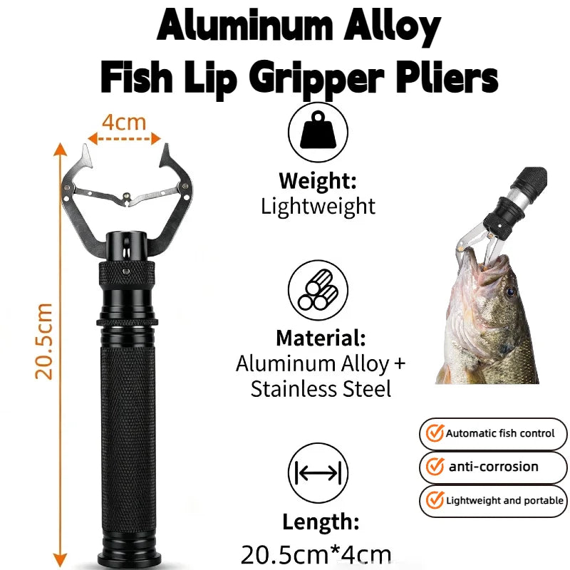 Fish Lip Gripper Pliers with Lanyard - Rust-Proof | SAMAG