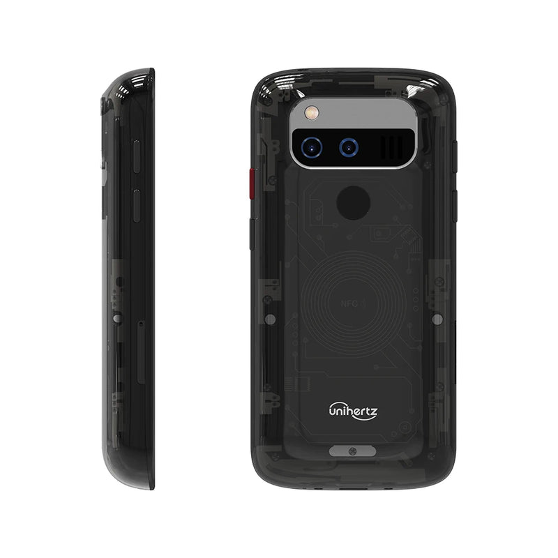 Unihertz Jelly Max, Small 5G Android 14 Black Smartphone with 66W Fast Charging Multiple Languages Support.
