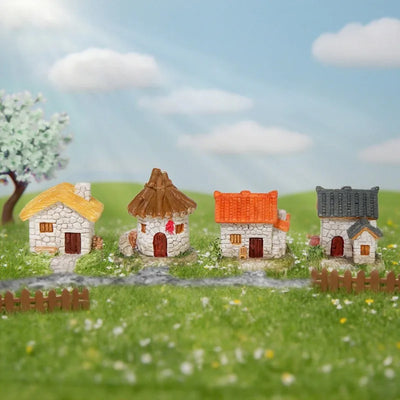 Decor Resin Ornament Miniature Fairy Garden House Villa | SAMAG