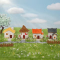 Decor Resin Ornament Miniature Fairy Garden House Villa Miniature Landscape Bonsai Decor Outdoor DIY Dolls House Decoration