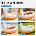 1PC Portable Inflatable Baby Bath Tub, Newborn Children Household Folding Bathtub, Sitting & Lying Position Baby Bathtub